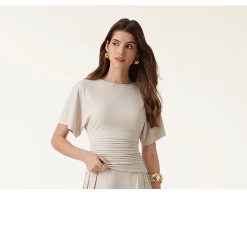 OGL Women's Small YELLOW Boatneck Top
